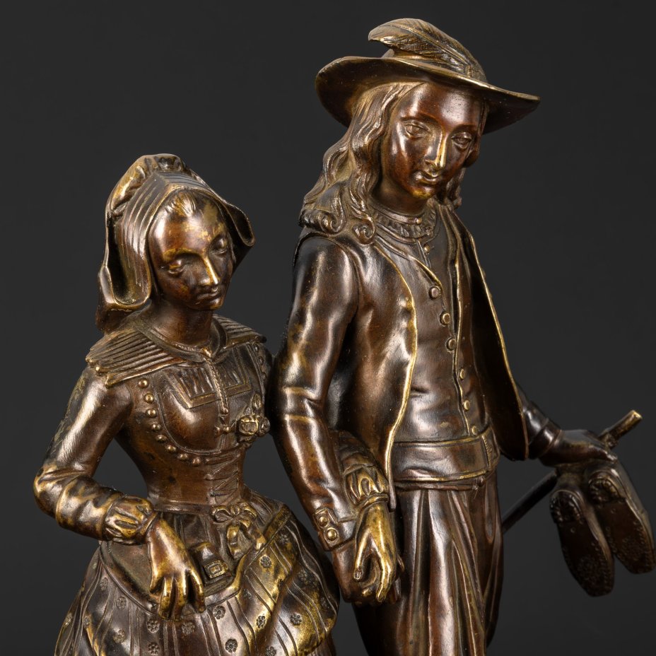 Статуэтка "Прогулка влюбленных босиком"