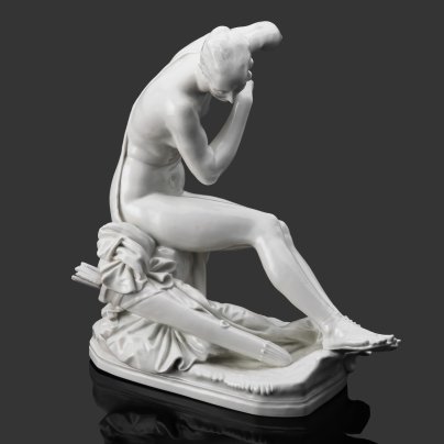 Статуэтка "Диана" (Богиня охоты), автор модели Пауль Шойрих, Meissen (Мейсенский фарфор)