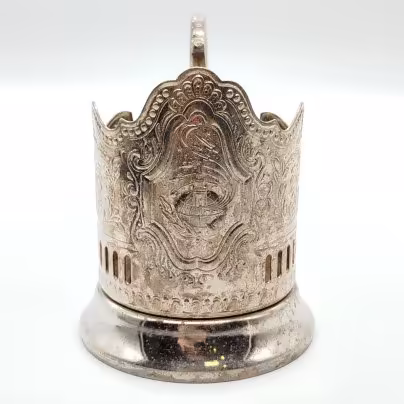 Подстаканник "Советский космос", Кольчугинский завод цветных металлов