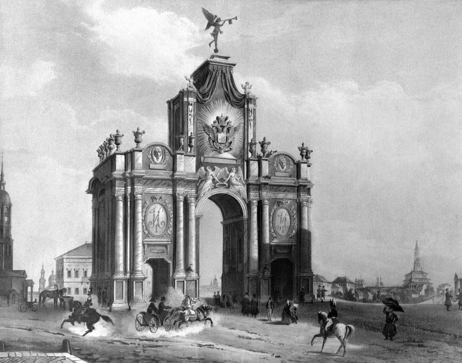 Ложка "Красные ворота в Москве", Фабрика И.П. Хлебникова