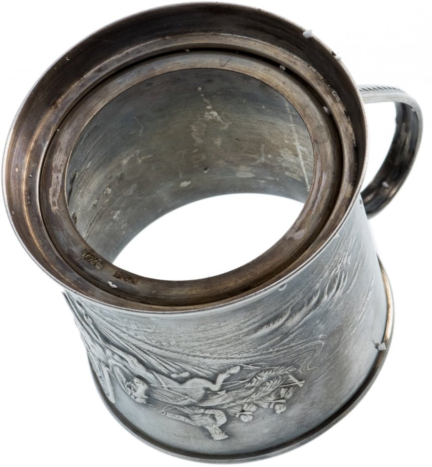 Подстаканник "Тройка", мельхиор, СССР, 1960-1970 гг.