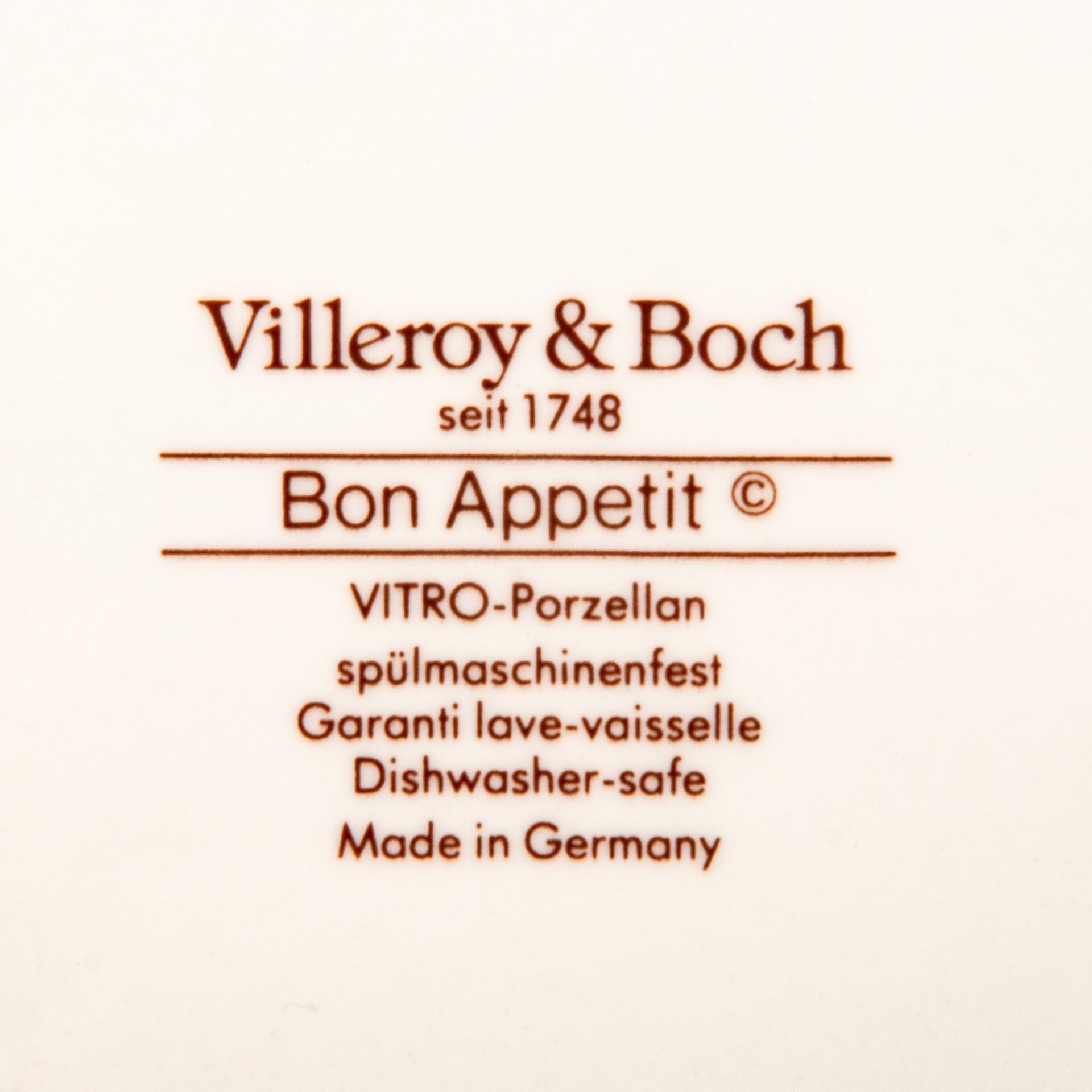 Набор сервировочных блюд (три предмета),  коллекция Bon Appetit, фарфор, vitro, Villeroy & Boch, Германия, 1983-1989 гг.