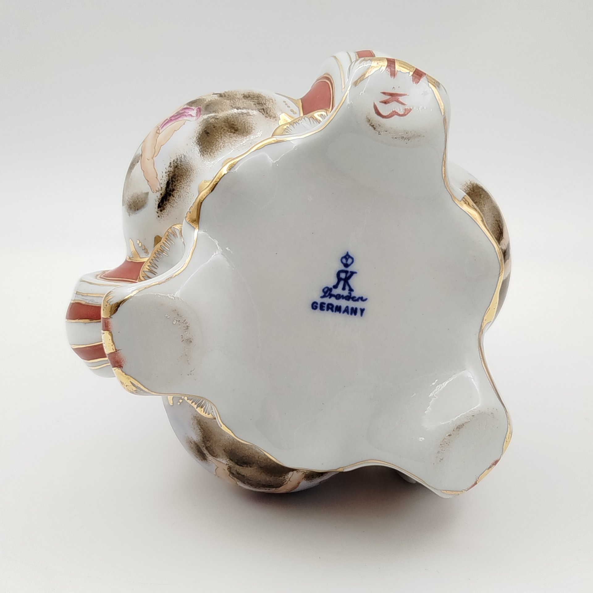 Ароматница с изображением путти, фарфор, роспись, золочение, Richard Klemm, Dresden, Германия, 1960-1990 гг.