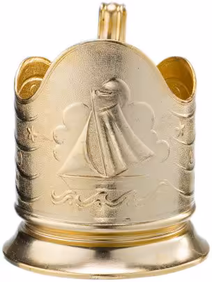 Подстаканник "Парусник", алюминий, СССР, 1980-1990 гг.