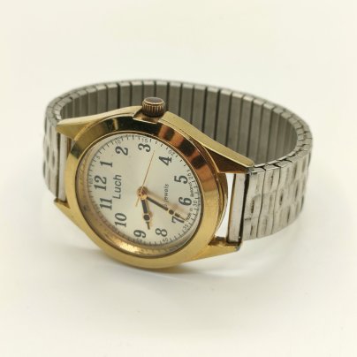 Часы наручные "Luch" ("Луч"), сталь, позолота, стекло, Минский часовой завод (МЧЗ), Беларусь, 1990-2010 гг.