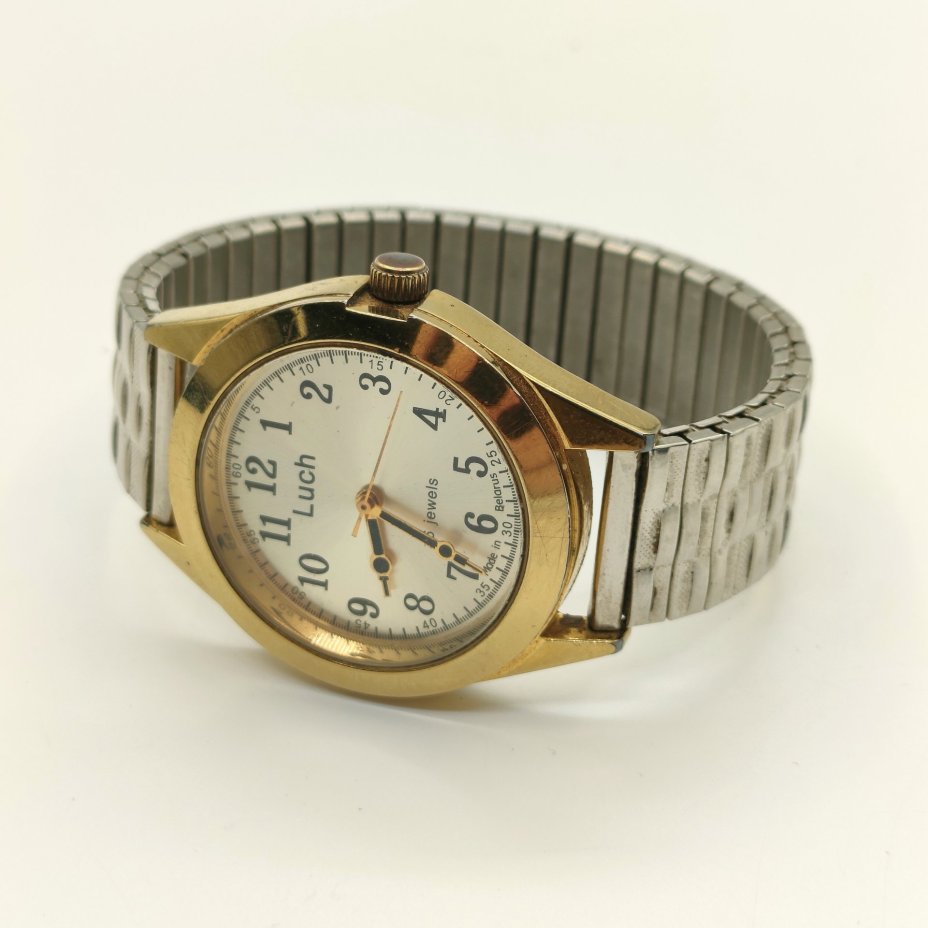 Часы наручные "Luch" ("Луч"), сталь, позолота, стекло, Минский часовой завод (МЧЗ), Беларусь, 1990-2010 гг.