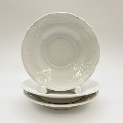 Набор из 3-х блюдец с рельефным декором, фарфор, Thomas Bavaria, Германия, 1908-1939 гг.