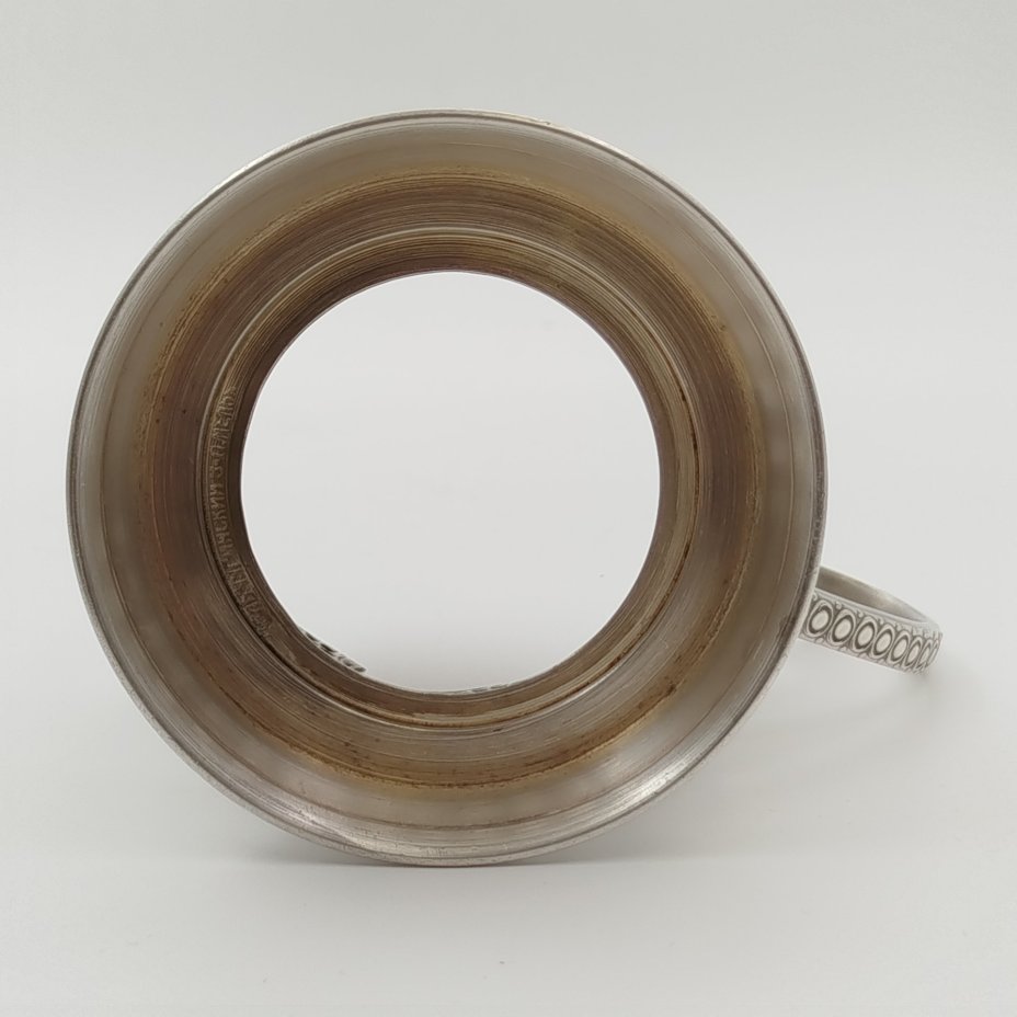 Подстаканник "Советский космос", мНЦ (медь-никель-цинк), Кольчугинский завод цветных металлов, СССР, 1970-1980 гг.