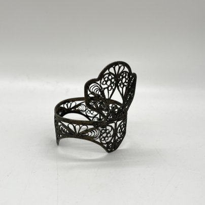 Оплетка для солонки в технике ажурная скань, металл, СССР, 1960-1980 гг.