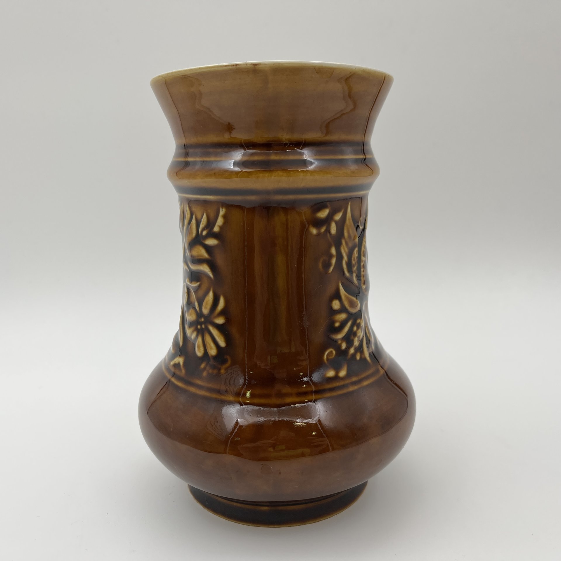 Кружка пивная "Сирин", фаянс, поливы, Московский завод «Изолятор», СССР, 1970-1990 гг.