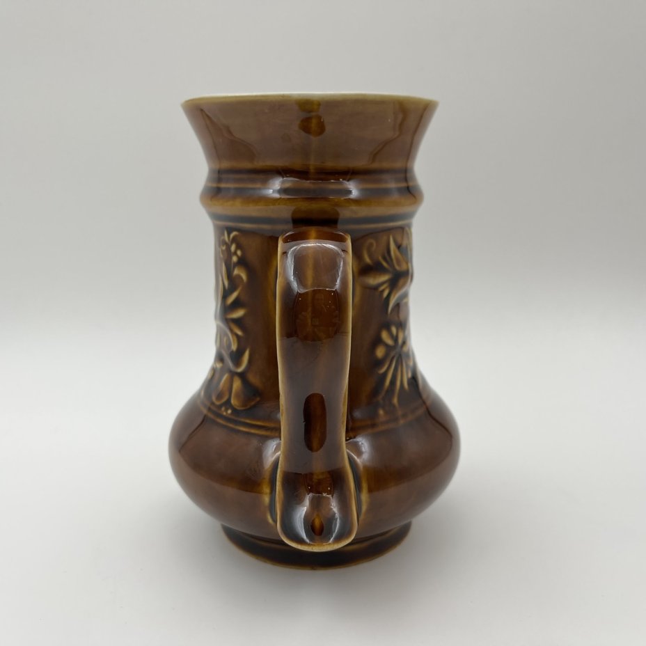 Кружка пивная "Сирин", фаянс, поливы, Московский завод «Изолятор», СССР, 1970-1990 гг.