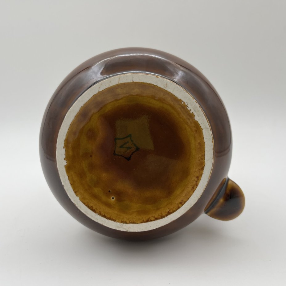 Кружка пивная "Сирин", фаянс, поливы, Московский завод «Изолятор», СССР, 1970-1990 гг.