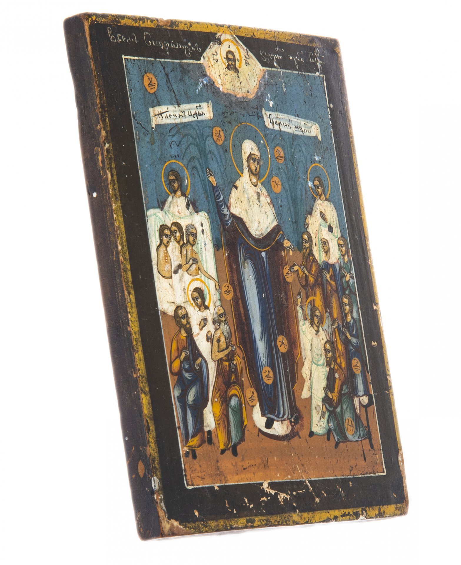 Икона "Всех Скорбящих Радость", дерево, темпера, Российская Империя, 1850-1890 гг.