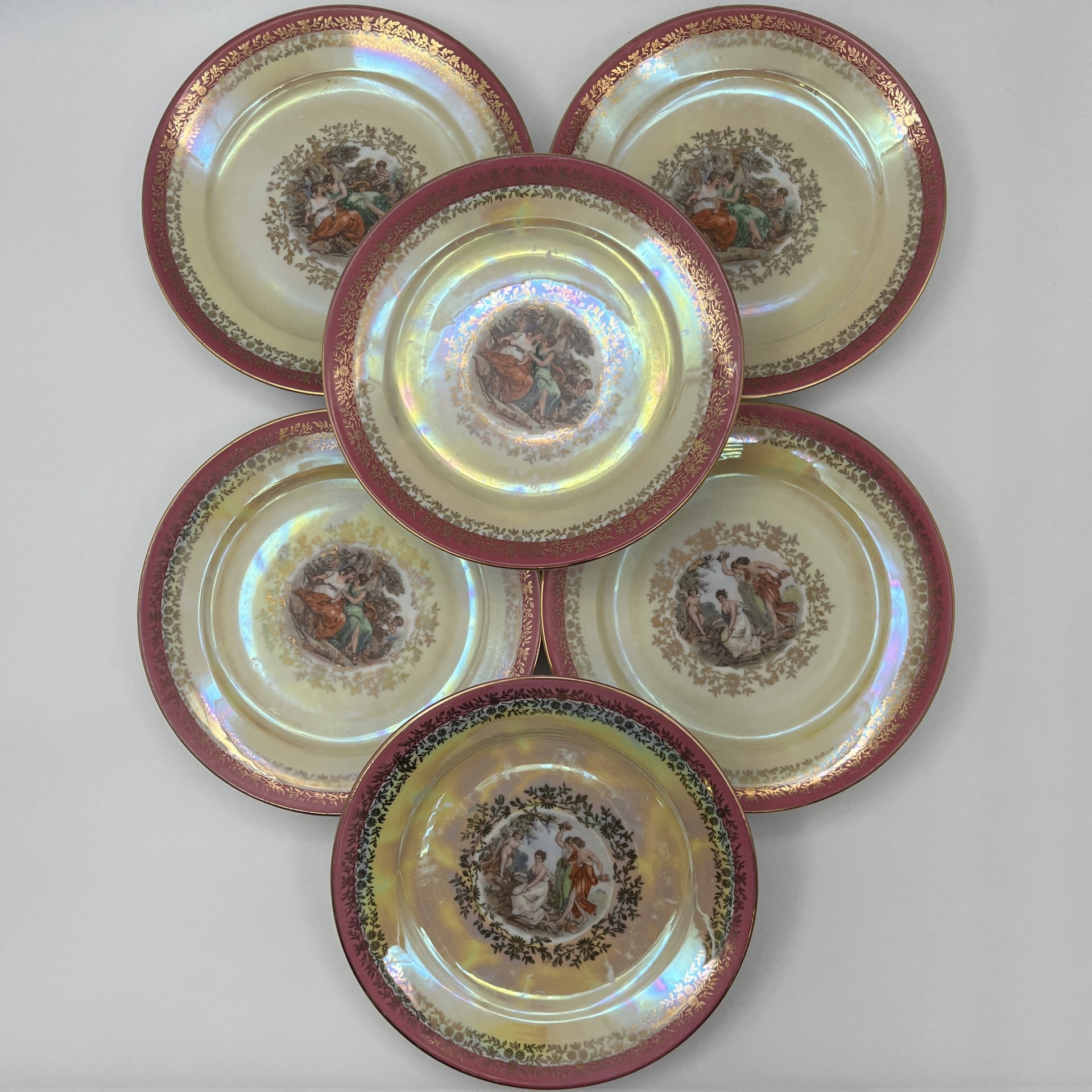 Набор из 6-ти десертных тарелок "Мадонна"