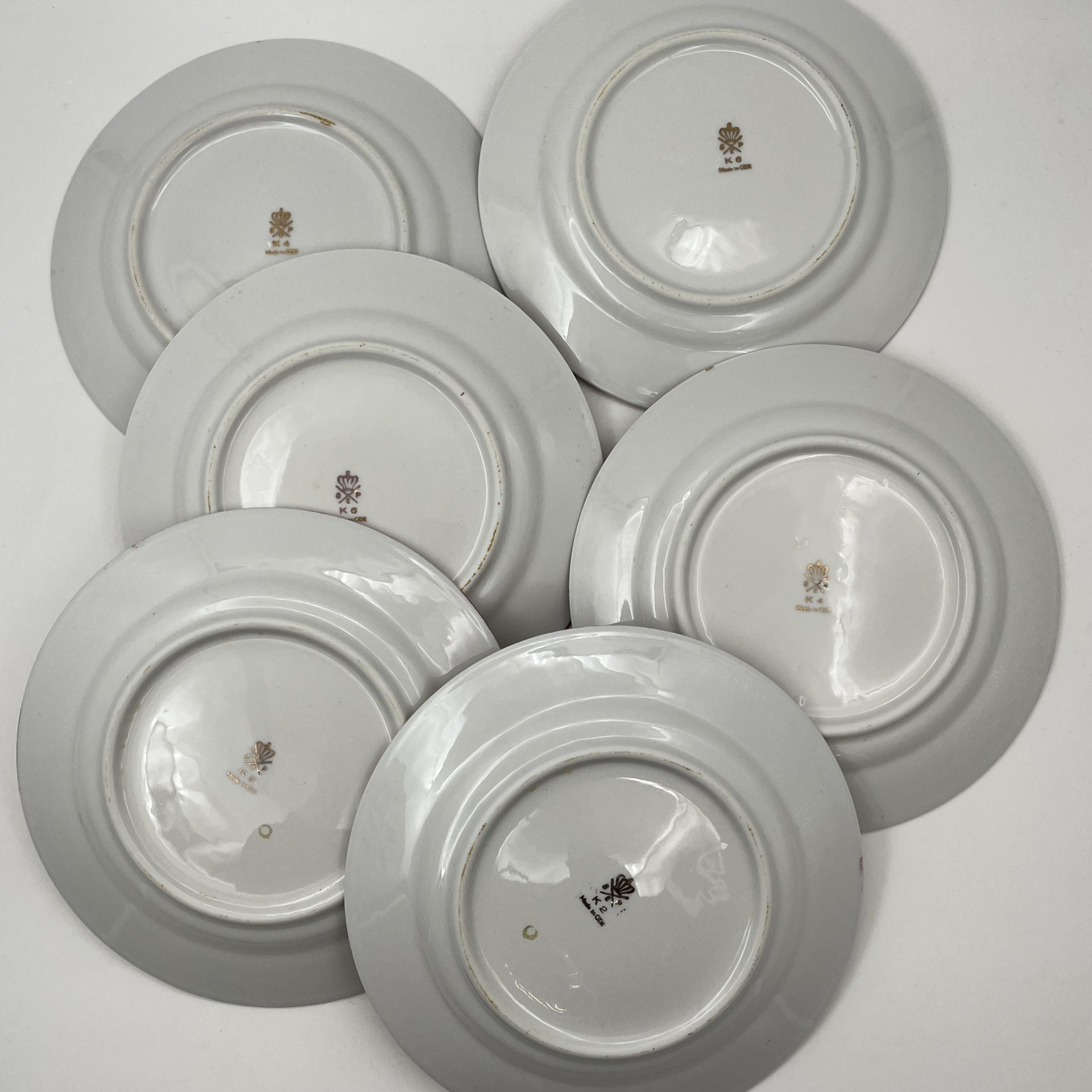 Набор из 6-ти десертных тарелок "Мадонна"