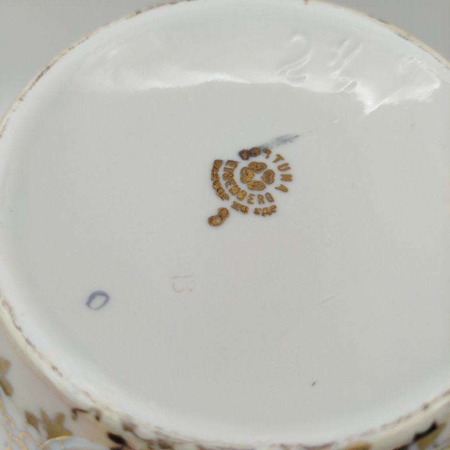 Супница из сервиза "Мадонна", фарфор, люстр, деколь, золочение, Fortuna Eisenberg, ГДР, 1960-1973 гг.