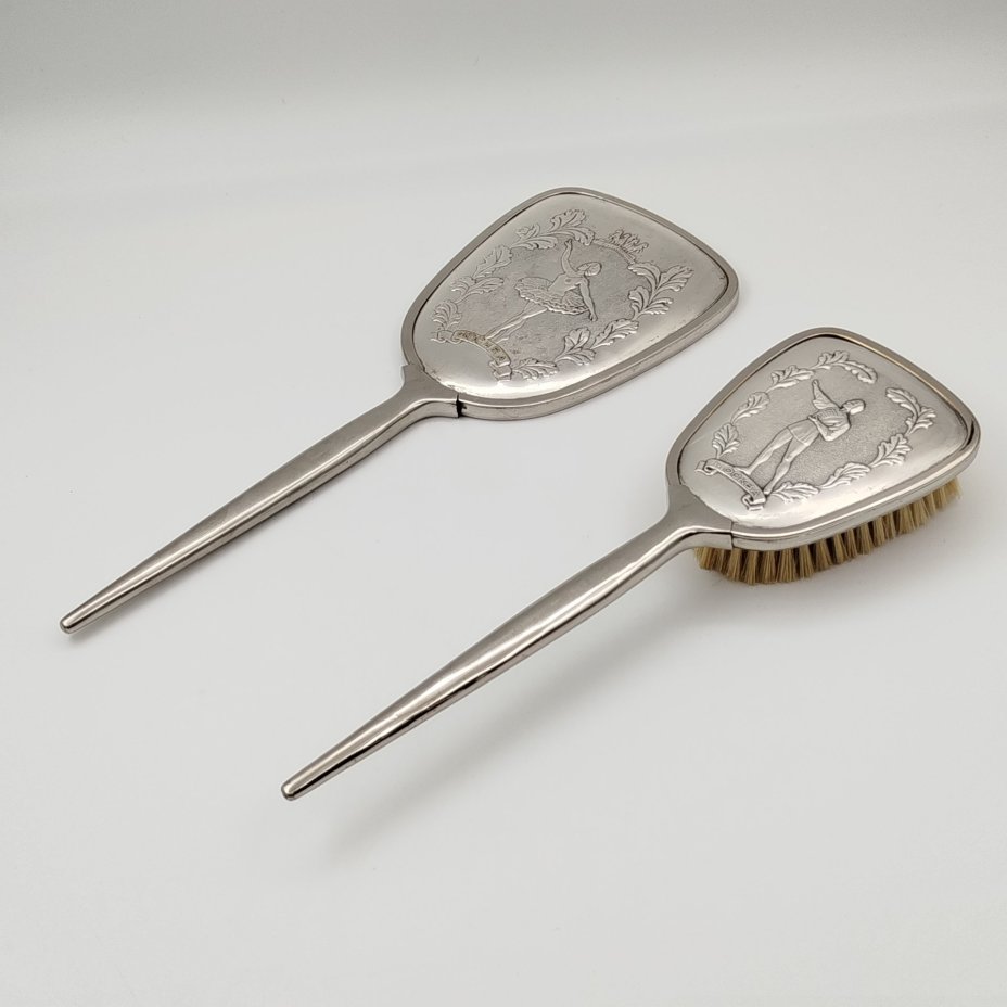 Набор туалетный из двух предметов (зеркало и щётка для одежды) "Русский балет. Москва"