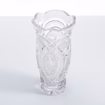 Ваза для цветов, хрусталь, алмазная грань, СССР, 1970-1990 гг.