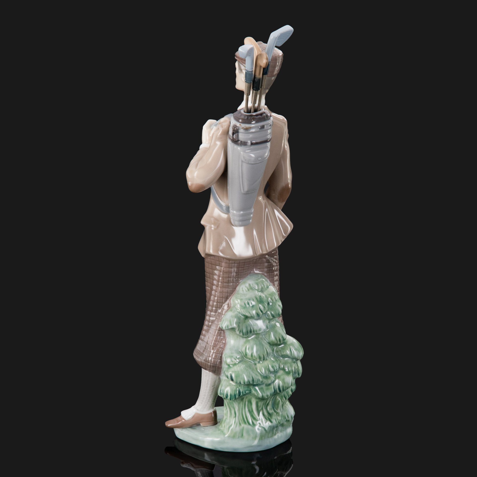 Статуэтка "Гольфист", фарфор, роспись, сплав металлов, Lladro, Испания, 1985 г.