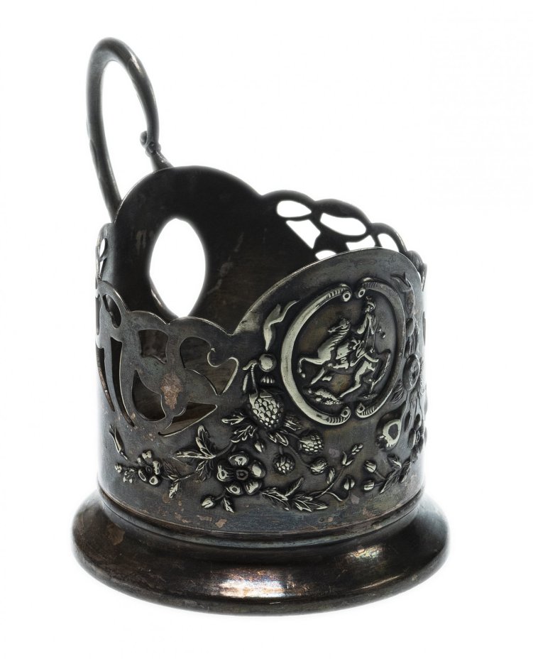 Подстаканник "Всадник", мельхиор, г. Киев, СССР, 1960-1970 гг.