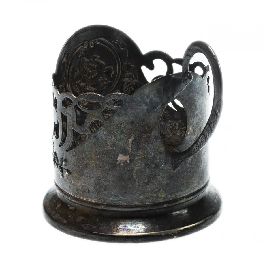 Подстаканник "Всадник", мельхиор, г. Киев, СССР, 1960-1970 гг.