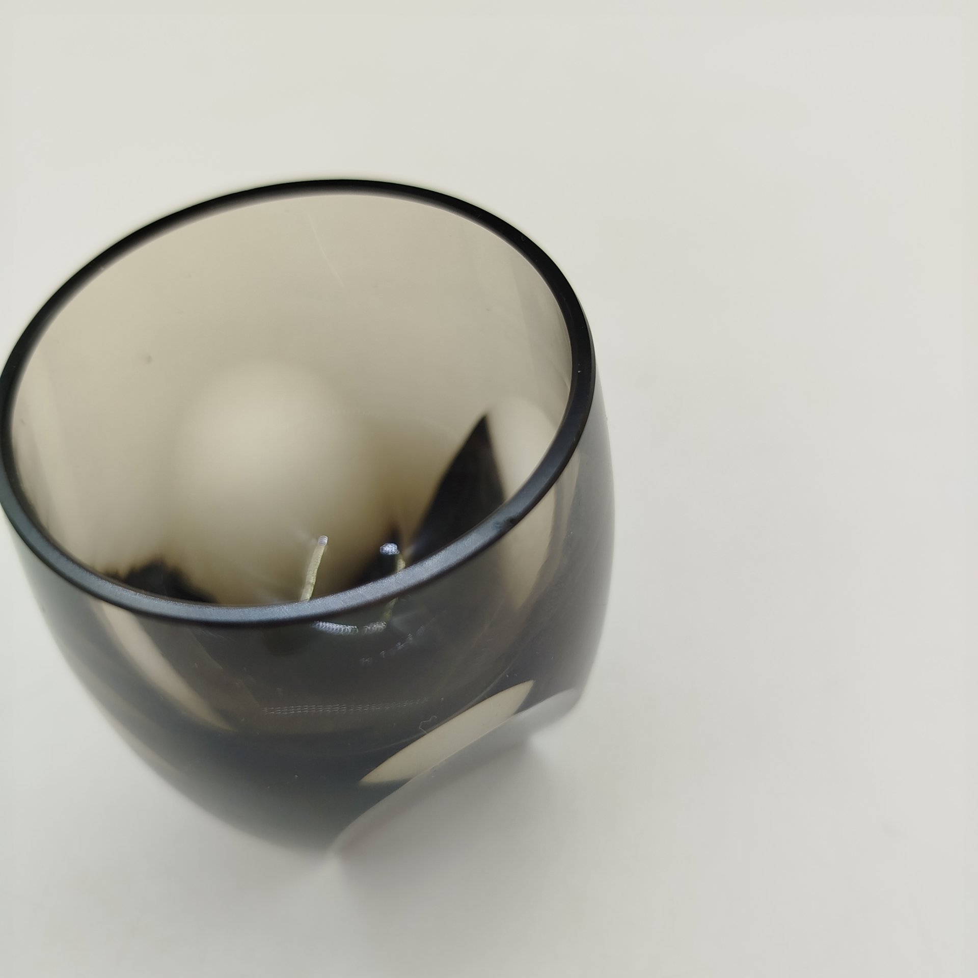 Стопка черного оттенка, дизайнер Rudolf Eschler, стекло, гранение, Henry Moser & Cie (Мозер), Чехословакия, 1950-1980 гг.