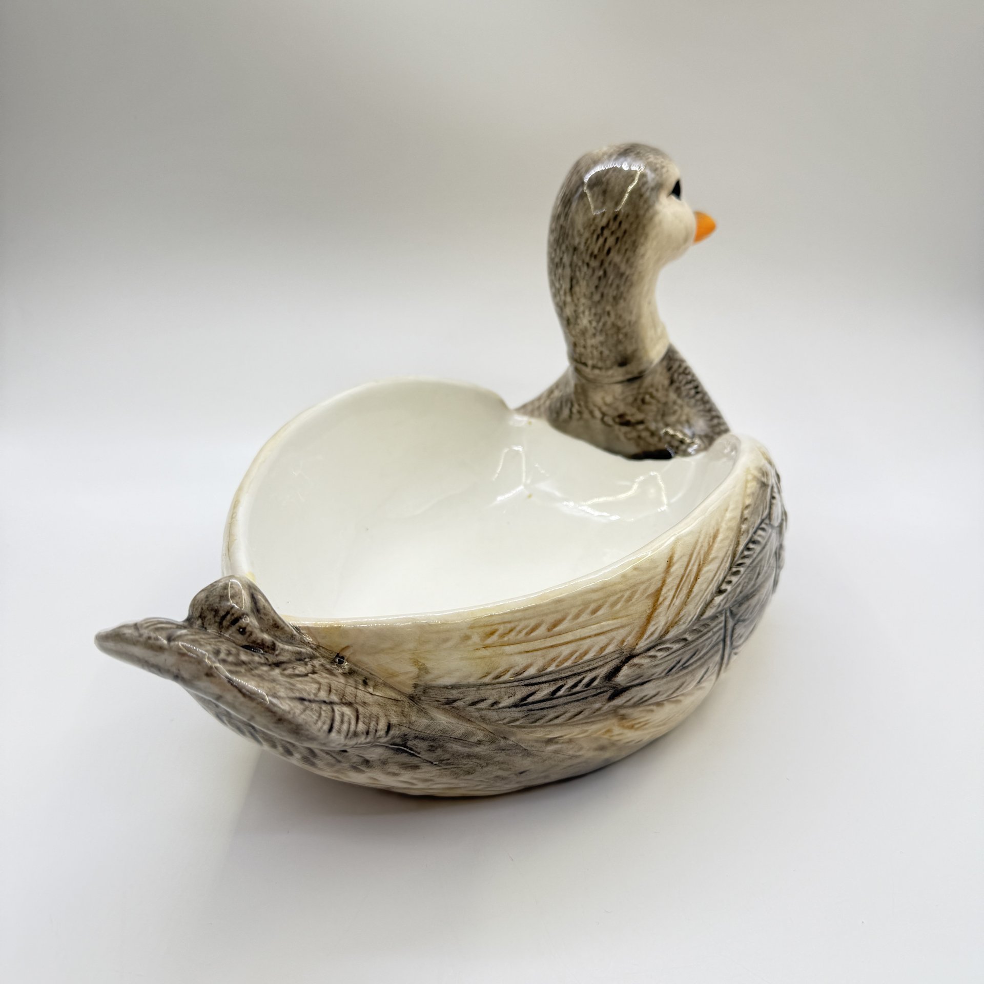 Блюдо (салатник) "Утка", керамика, роспись, Elan Gallery, Китай, 2000-2020 гг.