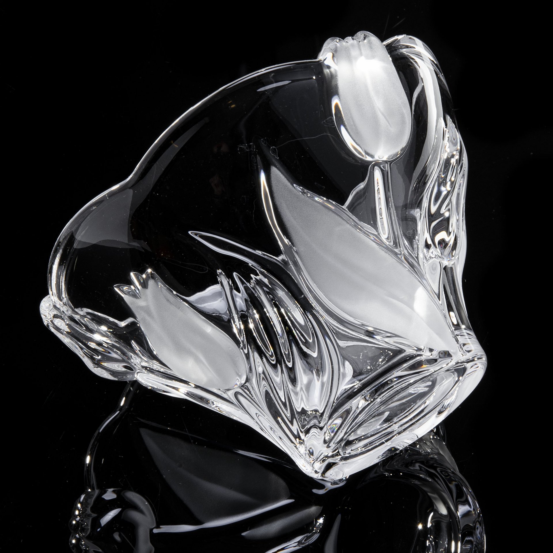 Ваза для конфет "Тюльпаны", матирование, Walther Glas