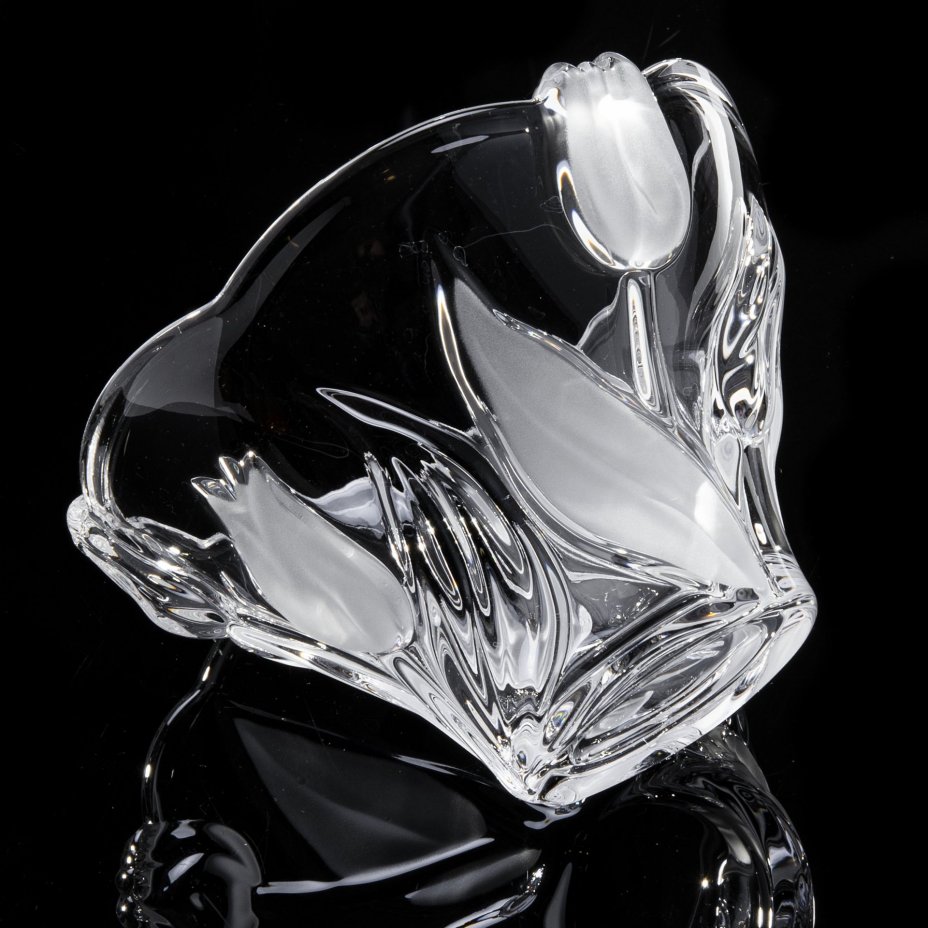 Ваза для конфет "Тюльпаны", матирование, Walther Glas