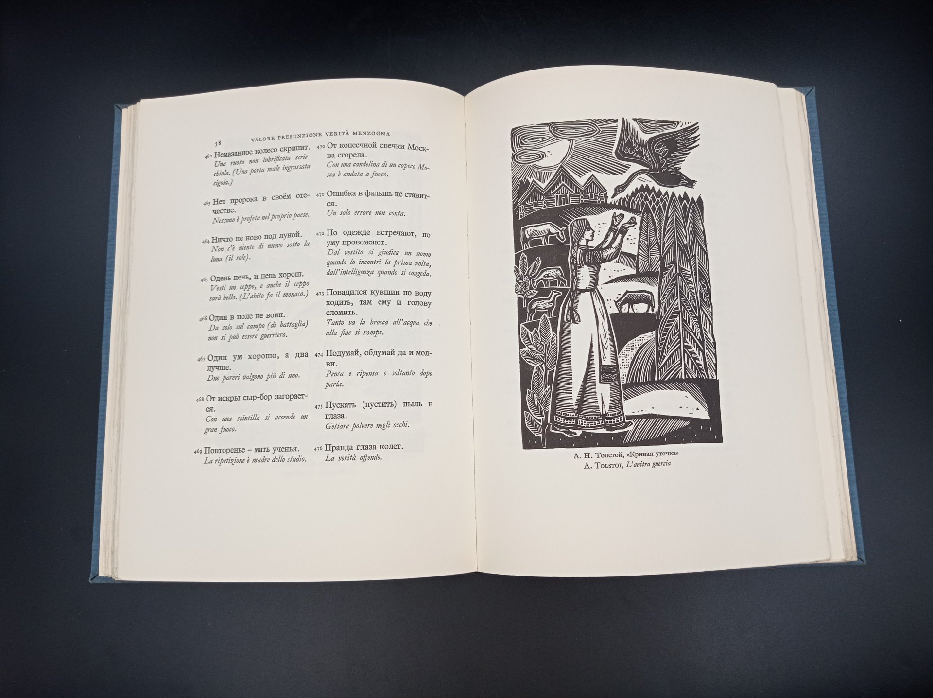 Книга "Proverbi della Russia" (Русские пословицы), автор Т. Гродзенская, Aldo Martello Editore