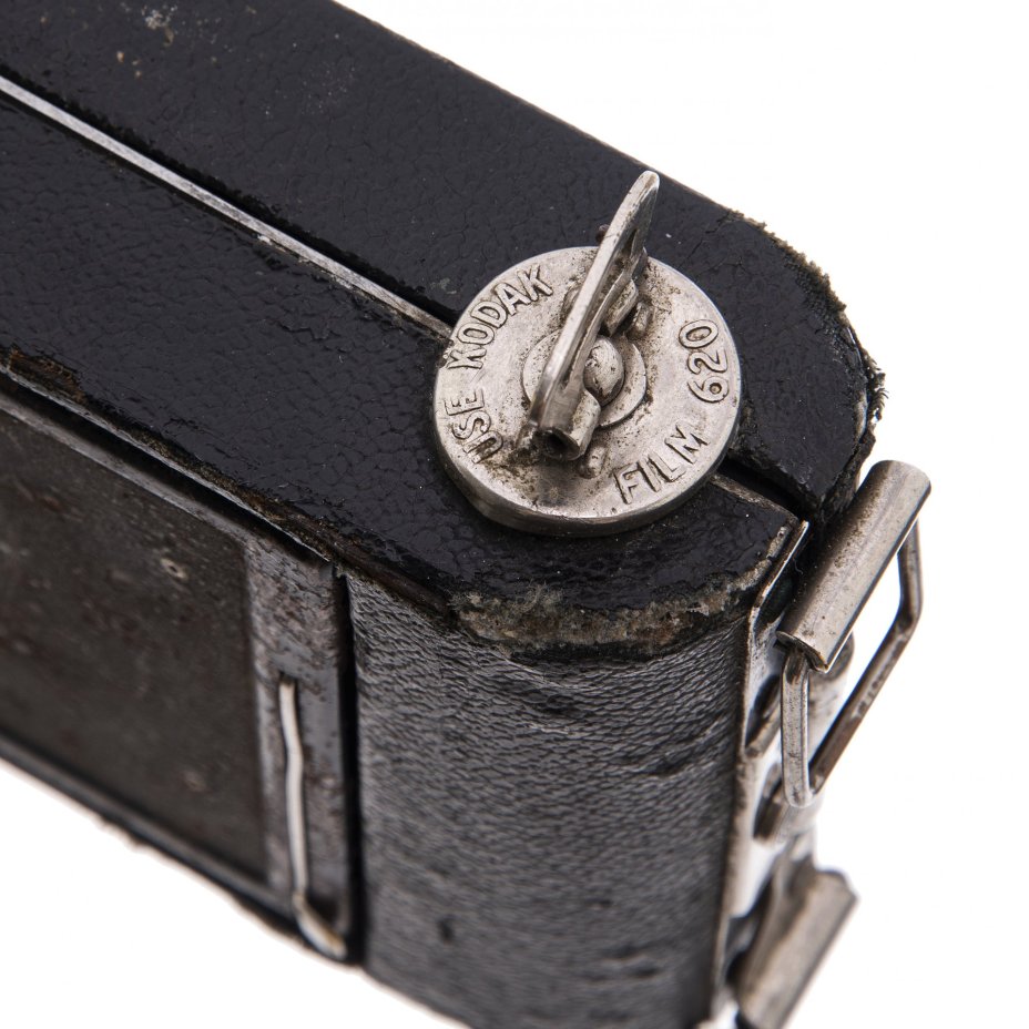 Фотоаппарат "Kodak junior six-20", объектив "Kodak Anastigmat f-6.3/100mm", металлический сплав, Eastman Kodak Co., США, 1930-1940 гг., Kodak