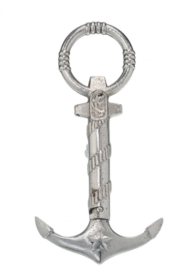 Штопор в виде якоря "Бердянск", металл, СССР, 1970-1990 гг.