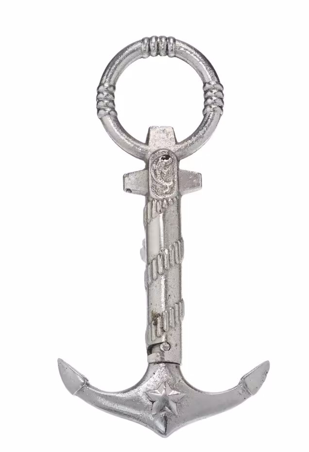 Штопор в виде якоря "Бердянск", металл, СССР, 1970-1990 гг.