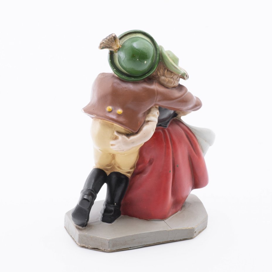 Статуэтка "Танцующая парочка", гипс, картон, "Sonneberger Friedel Figuren", Германия, 1940-1960 гг., Sonneberger Friedel Figuren