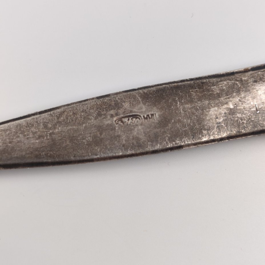 Лопатка сервировочная с фигурной ручкой, мНЦ (медь-никель-цинк), Киевский завод столовых приборов и посуды им. Дзержинского (ЗiД, ЗиД), Киевский завод столовых приборов и посуды им. Дзержинского (ЗiД