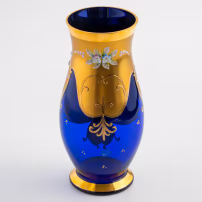 Ваза с лепным декором, Bohemia Crystal (Bohemia Glass)