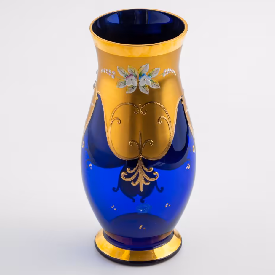 Ваза с лепным декором, Bohemia Crystal (Bohemia Glass)