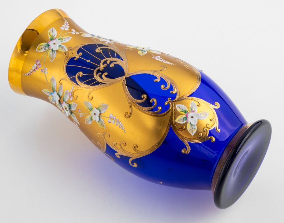 Ваза с лепным декором, Bohemia Crystal (Bohemia Glass)