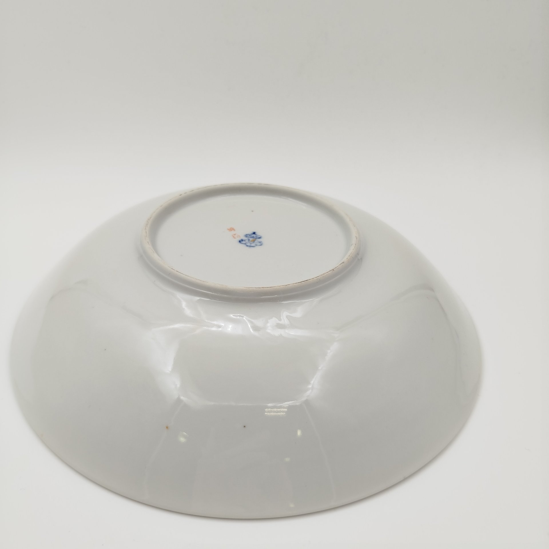 Блюдо (фруктовница) с цветочным декором, фарфор, крытье, золочение, Unterweissbach Werkstätten (Унтервайсбах), Германия, 1956-1962 гг.