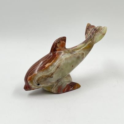 Статуэтка "Ныряющий дельфин", оникс, Азия, 1990-2000 гг.