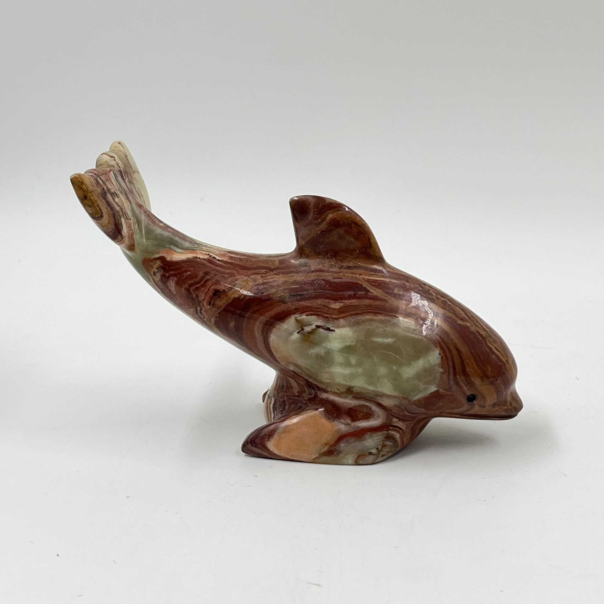 Статуэтка "Ныряющий дельфин", оникс, Азия, 1990-2000 гг.