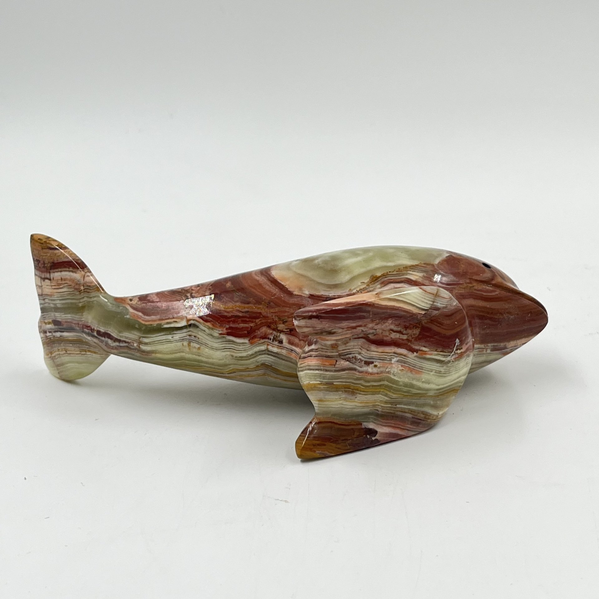 Статуэтка "Ныряющий дельфин", оникс, Азия, 1990-2000 гг.