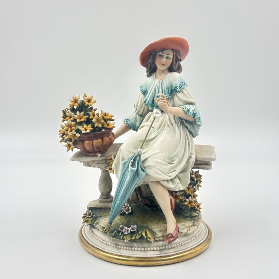 Статуэтка "Дама с зонтиком", Capodimonte (Каподимонте)