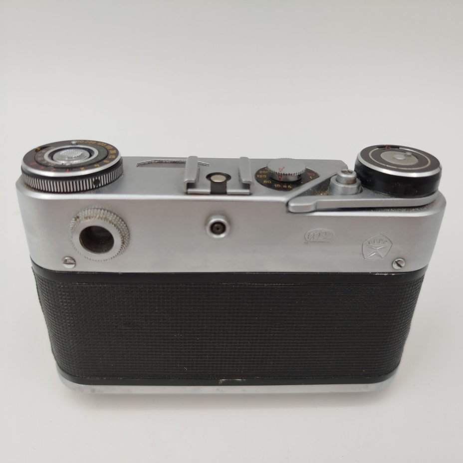 Фотоаппарат "ФЭД-5" с объективом "Индустар-61 Л/Д" в оригинальном кофре, металл, пластик, стекло, кожа, Харьковский машиностроительный завод им. Дзержинского (ФЭД), СССР, 1977-1990 гг.