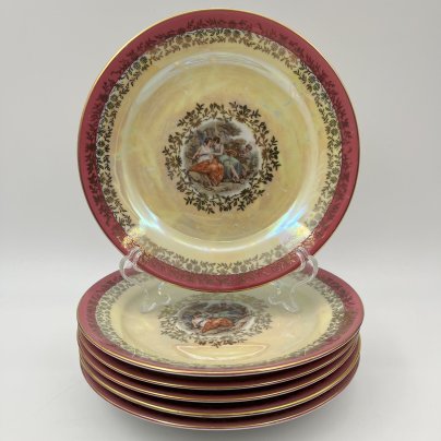 Набор из 6-ти десертных тарелок "Мадонна"