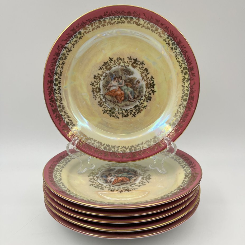 Набор из 6-ти десертных тарелок "Мадонна"