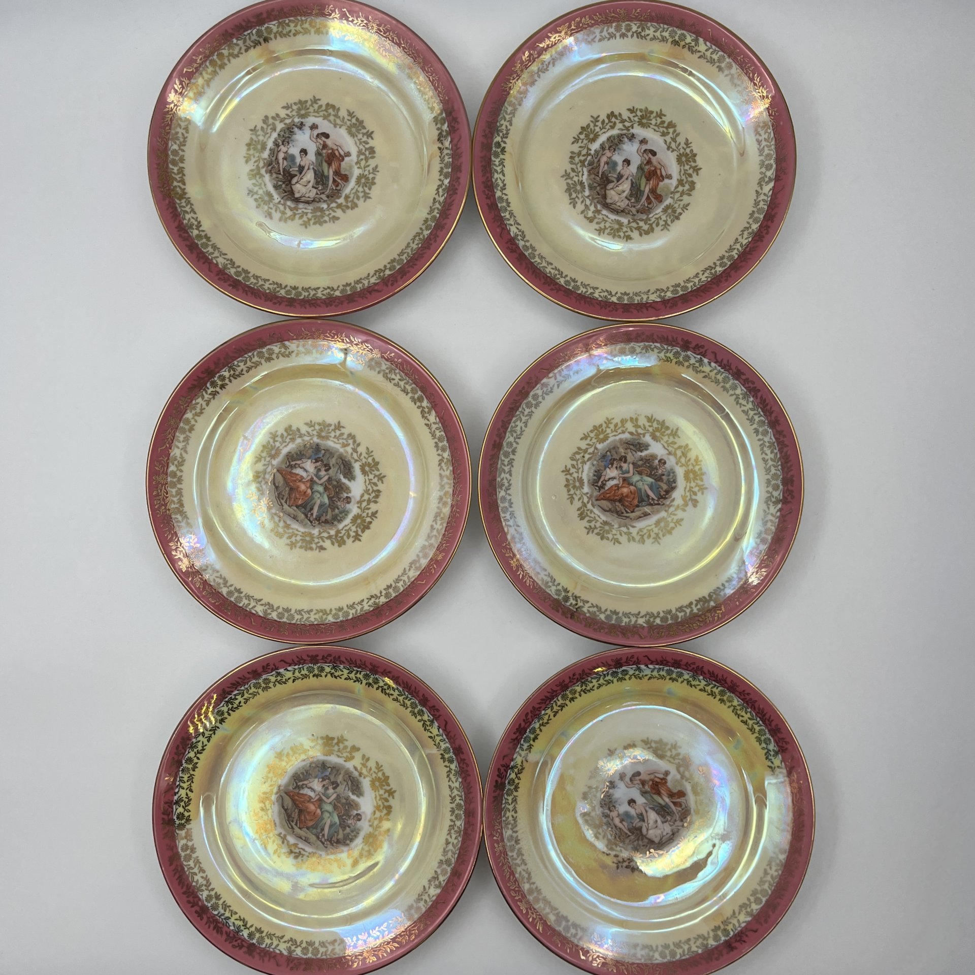 Набор из 6-ти десертных тарелок "Мадонна"