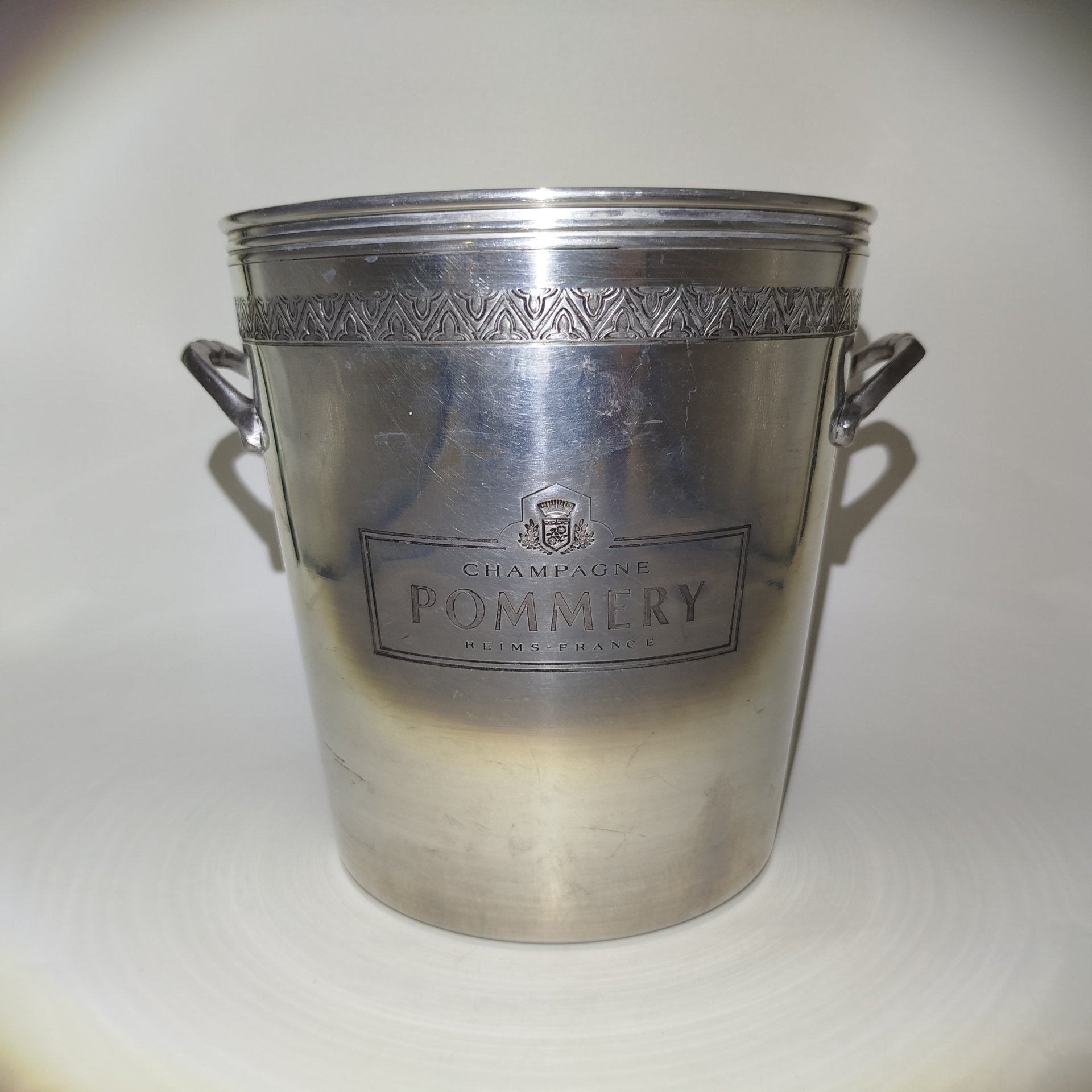 Ведро для льда и шампанского "Pommery", алюминий, Вьетнам, 1990-2010 гг.