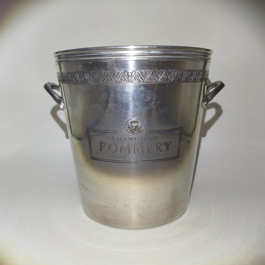 Ведро для льда и шампанского "Pommery", алюминий, Вьетнам, 1990-2010 гг.
