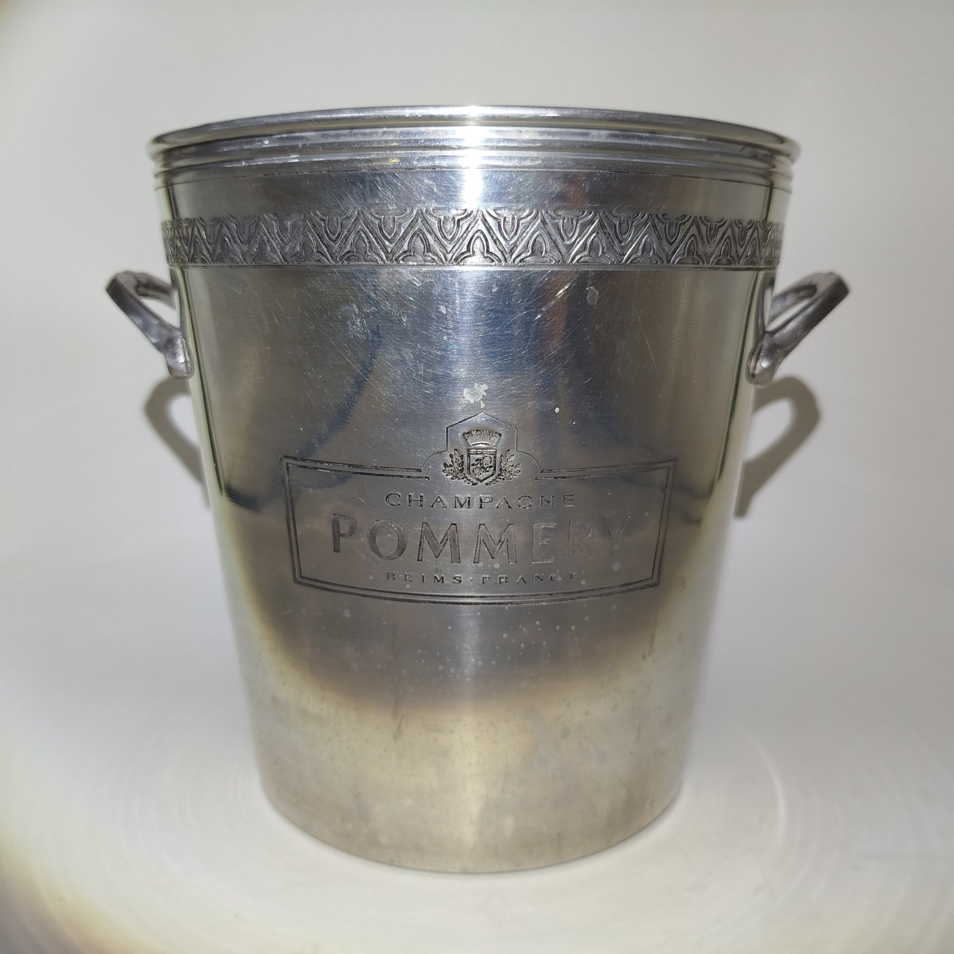Ведро для льда и шампанского "Pommery", алюминий, Вьетнам, 1990-2010 гг.